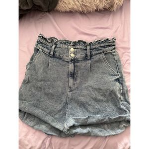 Wild fable paper bag waist shorts